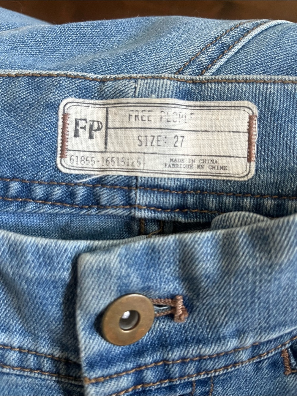 Rare Free People Willow flare Jean sz 27 tall - Picture 3 of 12